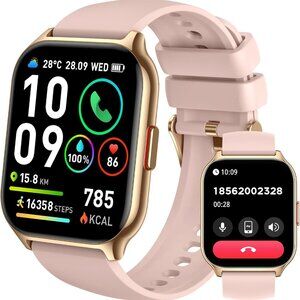 SKG V7-2 Smart Watch 1.95 in Screen Android Iphone Fitness Tracker IP68 Pink